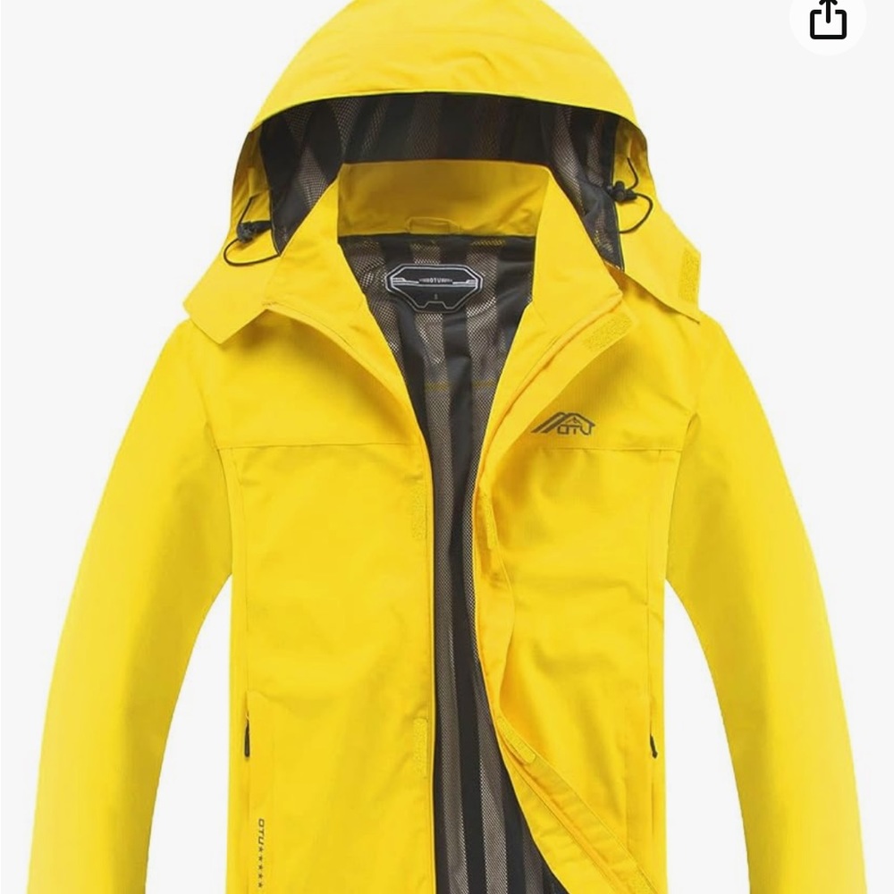 OTU Yellow Rain Jacket Never Worn